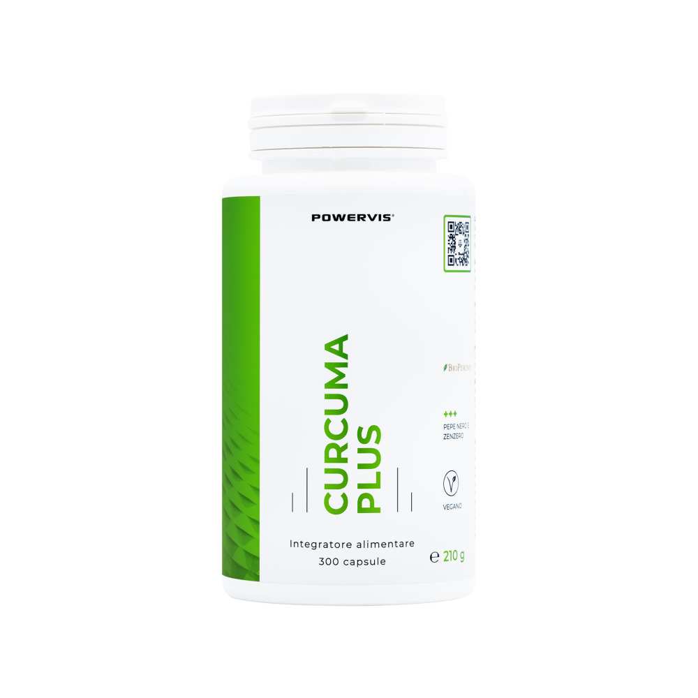 CURCUMA PLUS - Integratore alimentare a base di Curcuma, BioPerine® e Zenzero