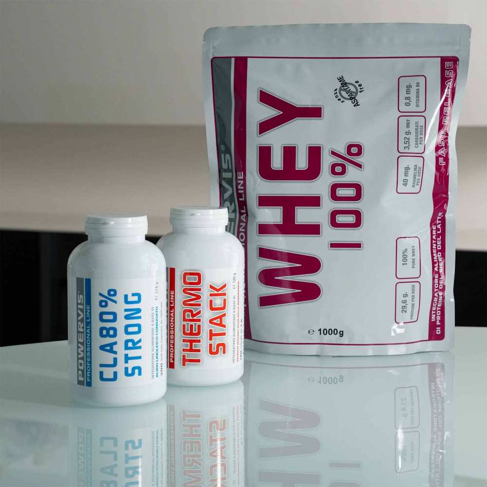 Pacchetto Perdita Peso - Whey 100% + Thermo Stack + Cla 80% Strong