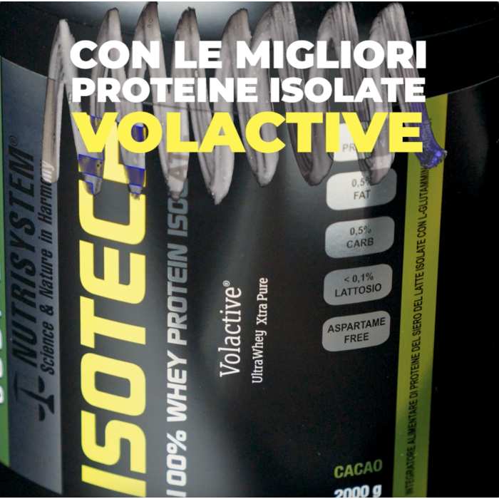 ISOTECH - Proteine Isolate Volactive® XTRA PURE con Glutammina, Taurina e Vitamine