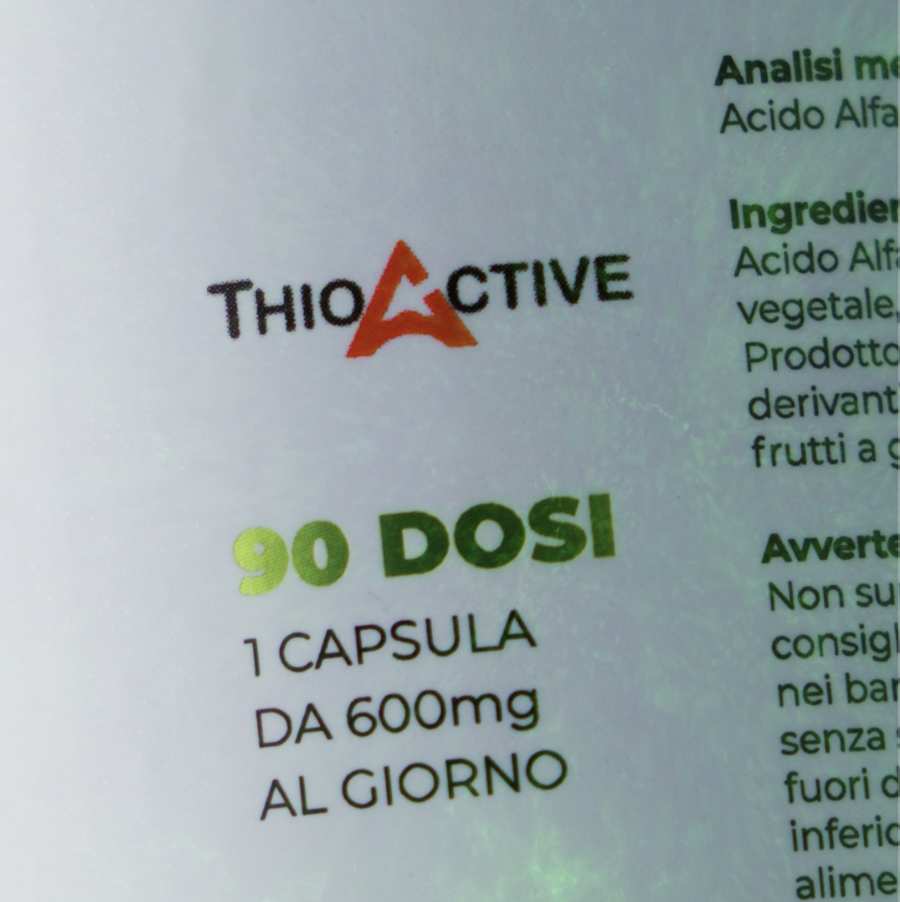 ACIDO ALFA LIPOICO - Integratore a base di Acido Alfa Lipoico Certificato ThioActive®