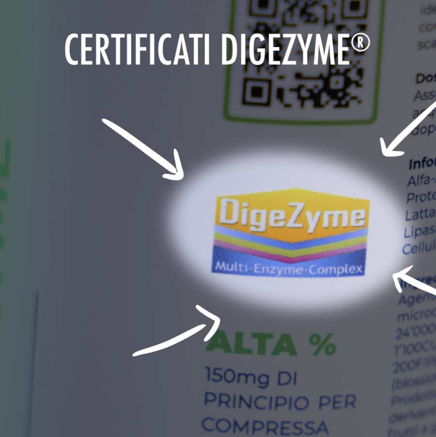 DIGEZYME® - Enzimi Digestivi in Compresse Digezyme®